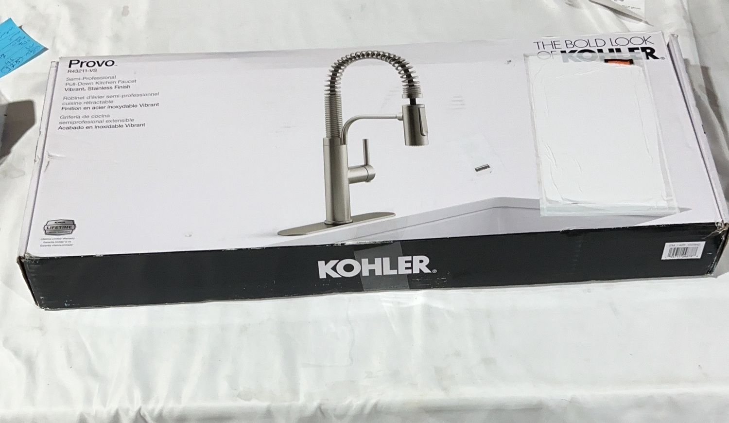 Kohler Provo Stainless  – Bathroom Fixtures Household Product | Item #1727842-OPEN BOX