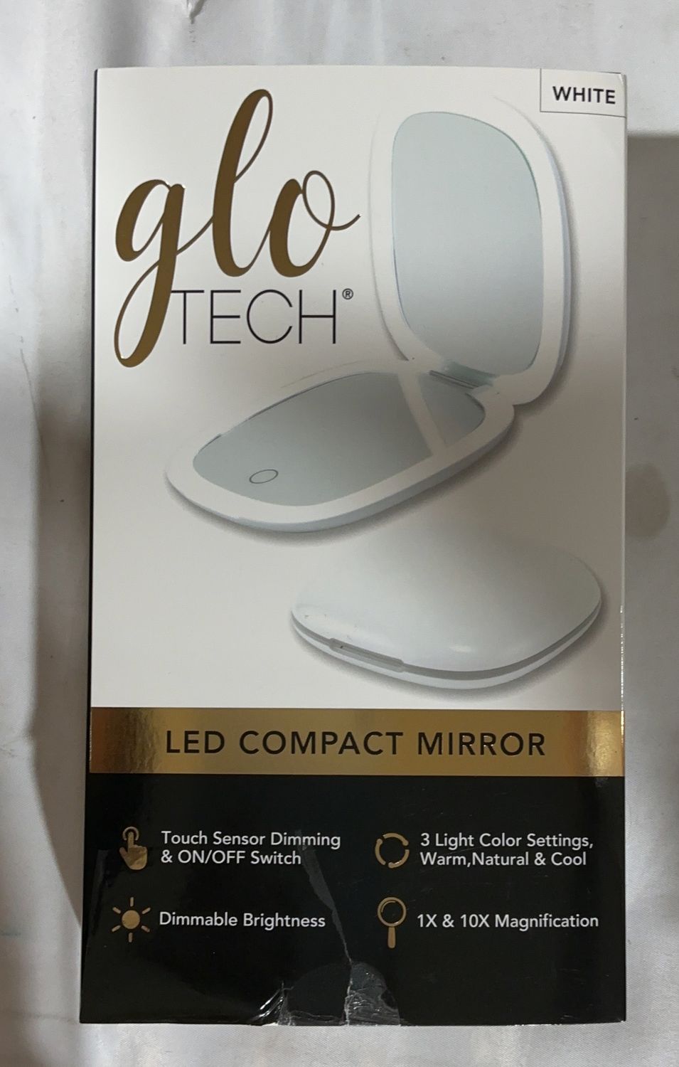 Glo Tech Compact Mirror  – Bathroom Fixtures Household Product | Item #1737237-OPEN BOX