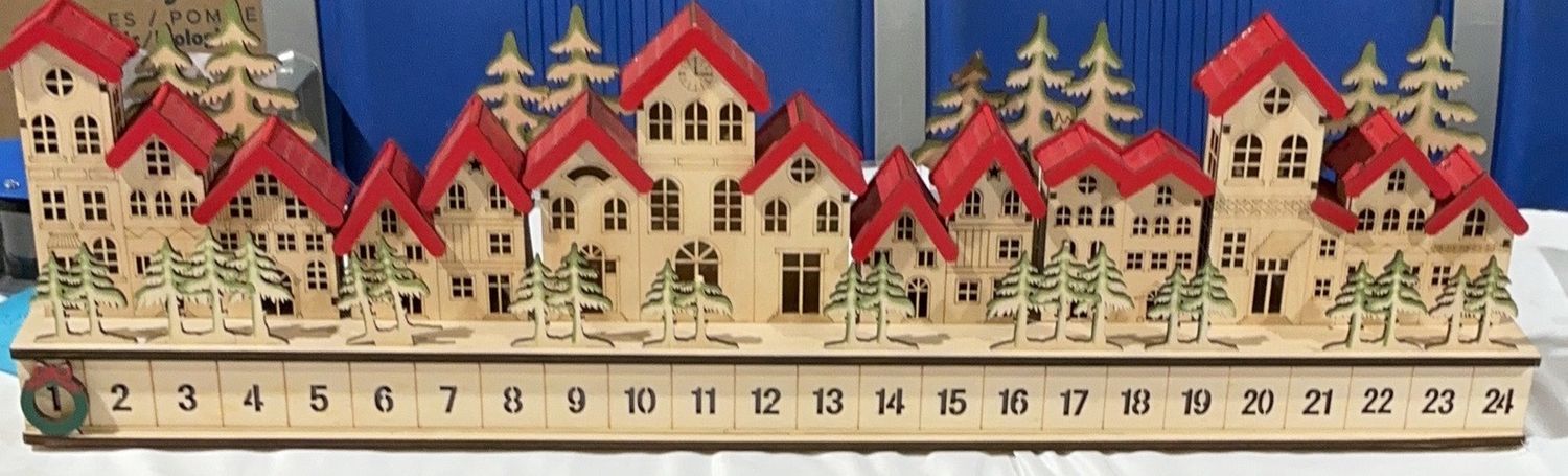 Wood Advent Calendar  – Mixed Groceries Household Product | Item #1784900-OPEN BOX