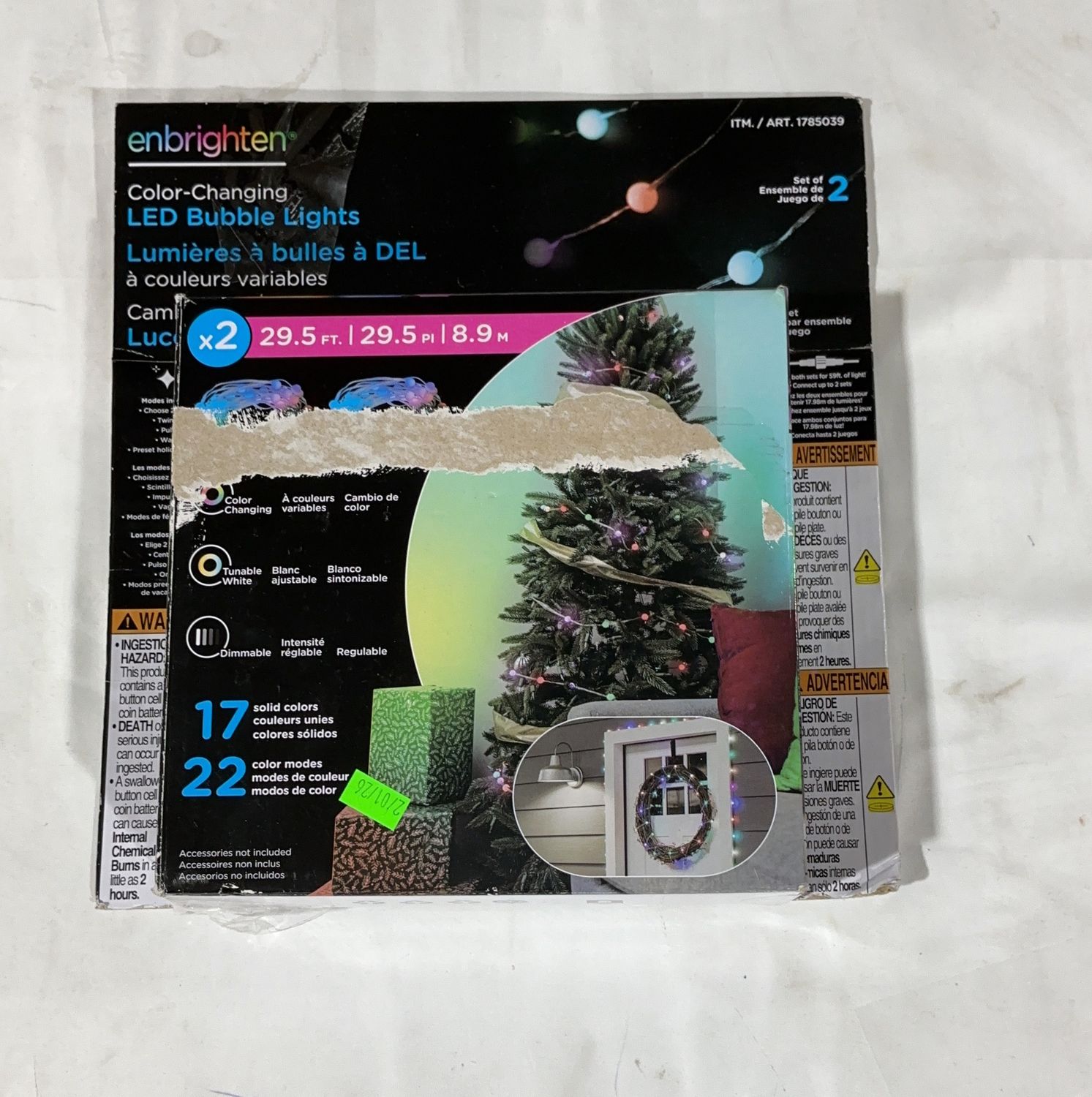 Enbrighten Bubble Lights  – Mixed Groceries Household Product | Item #1785039-OPEN BOX