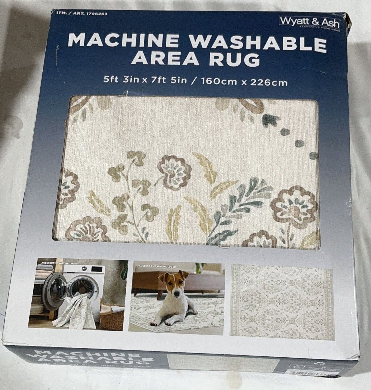 W And A Chenille 5X7 Rug  – Rugs Household Product | Item #1796263-LIKE NEW