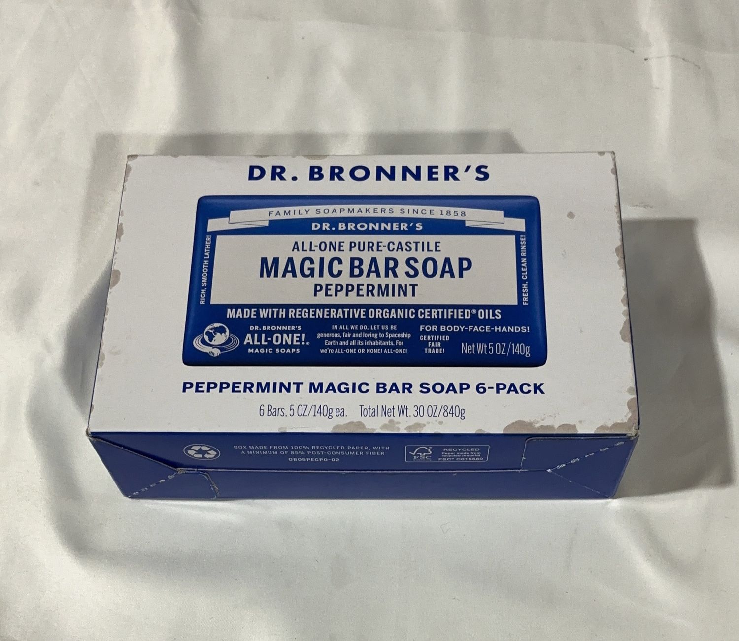 Dr Bronner Soap Peppermin  – Personal Care Household Product | Item #1844620-OPEN BOX