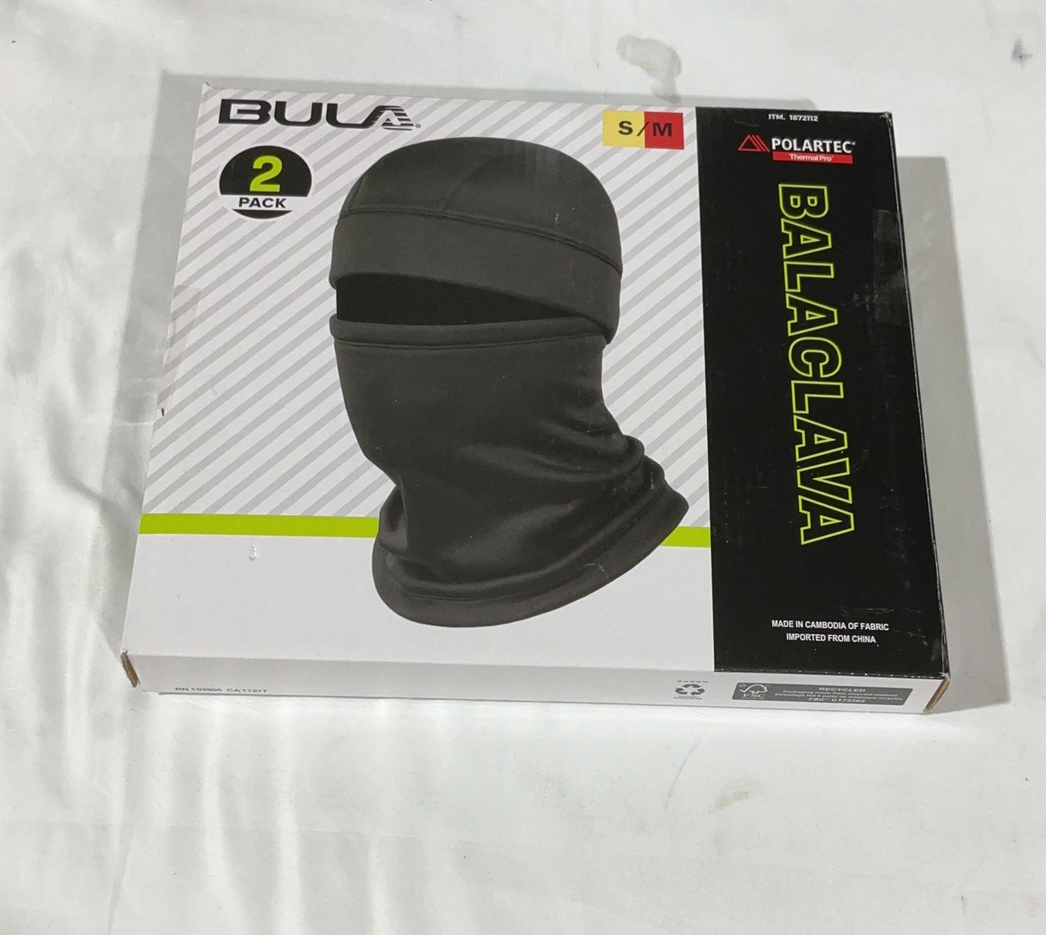 Bula Balaclava Plrtec 2Pk  – Sports Equipment Household Product | Item #1872112-OPEN BOX