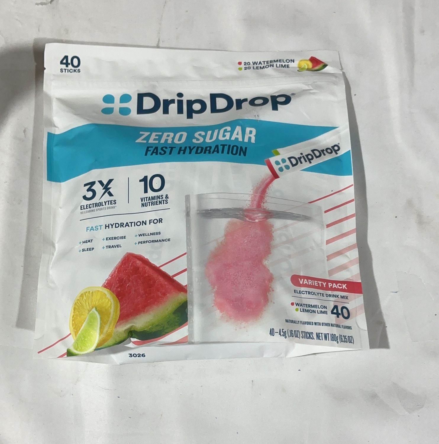 Drip Drop Hydration  – Vitamins And Supplements Household Product | Item #1896372-OPEN BOX