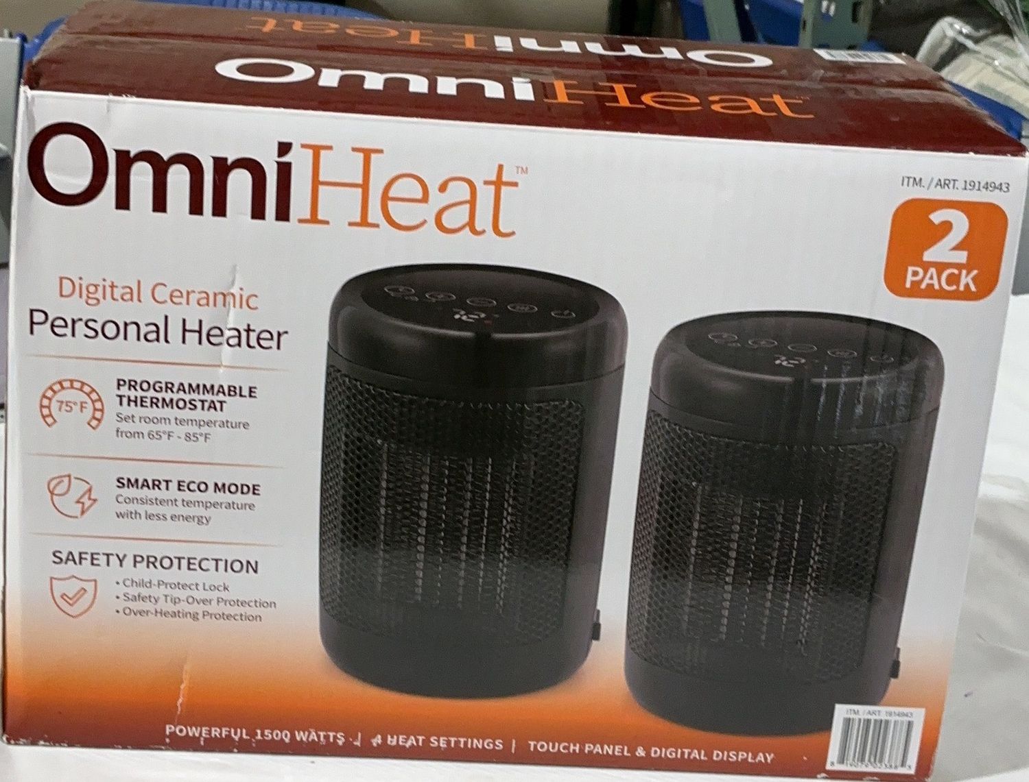 Omniheat Personal Heater  – Heating Cooling And Air Quality Household Product | Item #1914943-LIKE NEW
