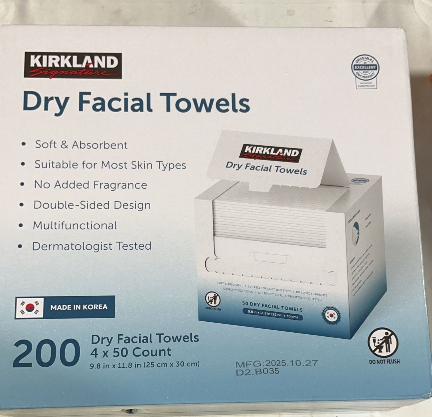 Ks Daily Dry Facial  – Personal Care Household Product | Item #1940909-OPEN BOX
