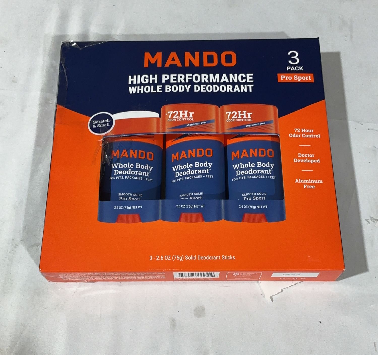 Mando Whole Body Deo  – Personal Care Household Product | Item #1997109-OPEN BOX