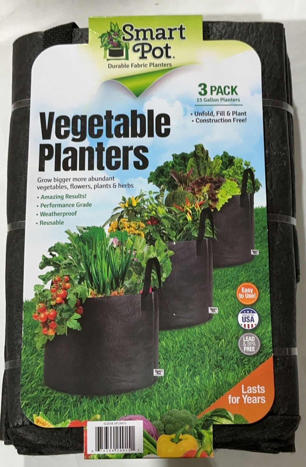 Smart Pot 15 Gal 3Pk  – Outdoor Living And Garden Outdoor / Garden Product | Item #1532905-LIKE NEW