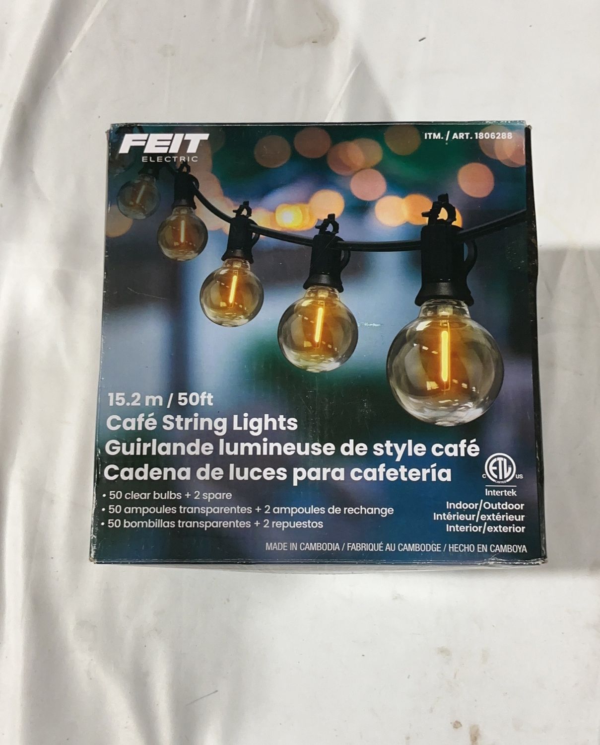Feit 50' Bistro String  – Lighting Outdoor / Garden Product | Item #1806288-LIKE NEW