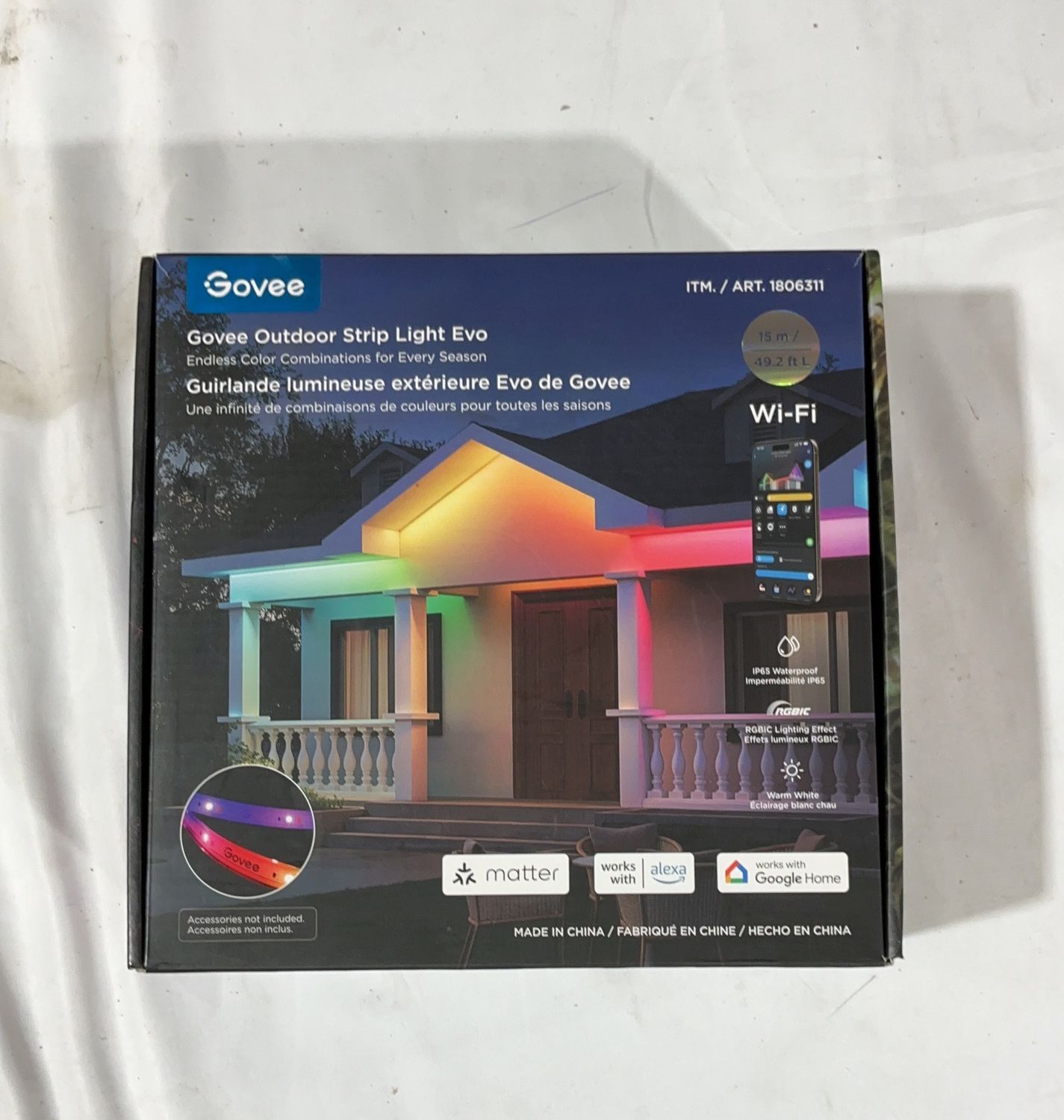 Govee Outdoor 49.2'  – Lighting Outdoor / Garden Product | Item #1806311-OPEN BOX