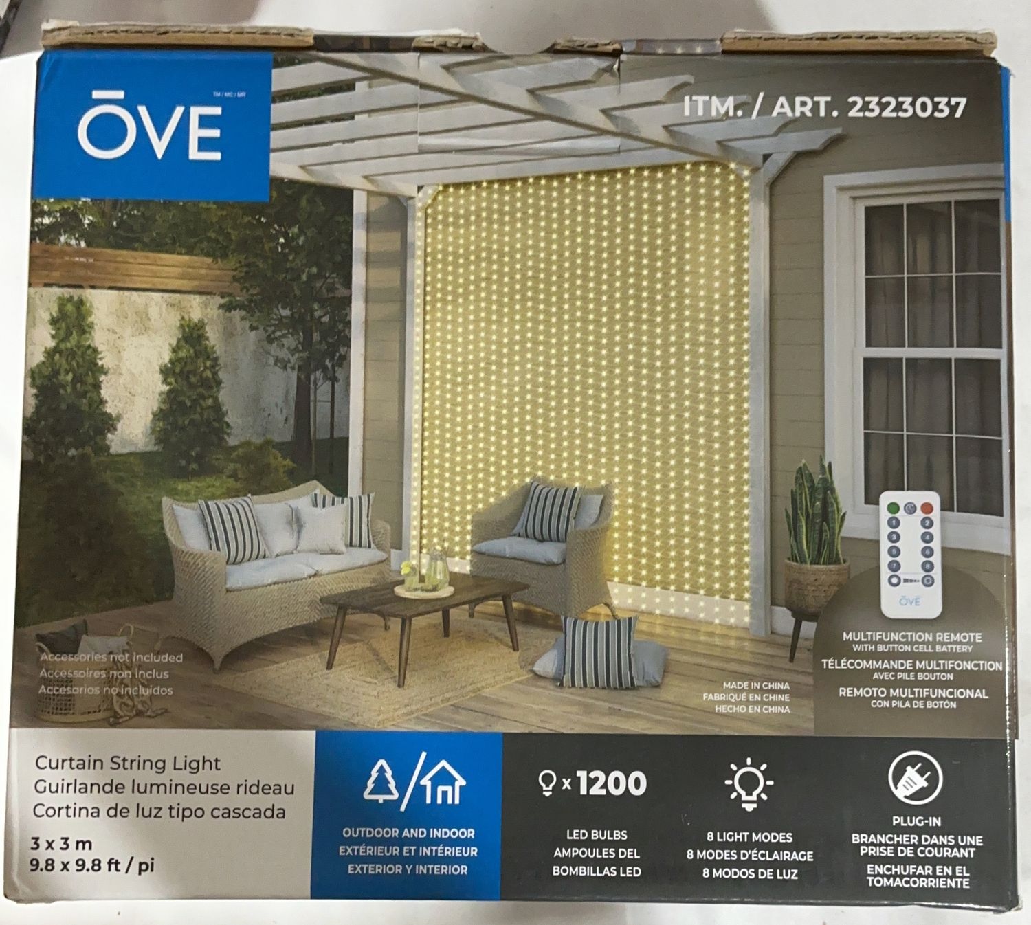 Curtain String Light  – Lighting Outdoor / Garden Product | Item #2323037-LIKE NEW