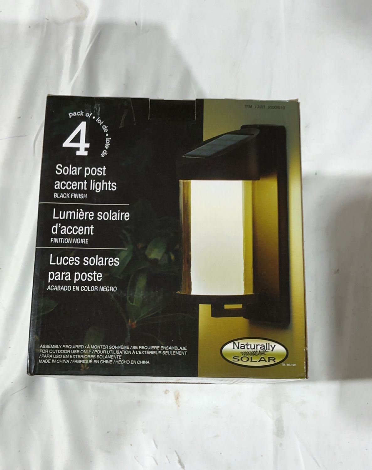 Gtx Solar Post Lights 4Pk  – Lighting Outdoor / Garden Product | Item #2322013-LIKE NEW