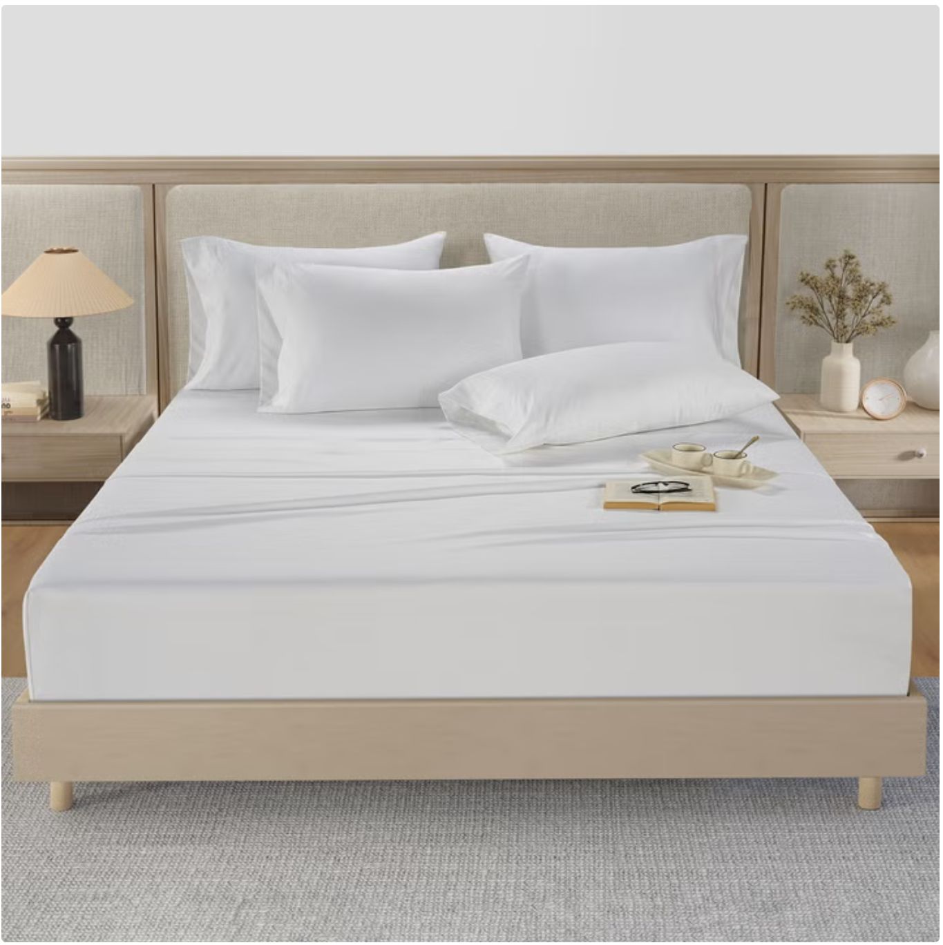Hotel Signature 800 Thread Count Cotton 6-piece Sheet Set WHITE Item 1691383