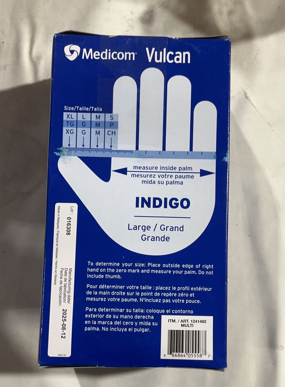 Vulcan Nitrile Gloves Lg  – Automotive Accessories Personal Care Product | Item #1241492-OPEN BOX