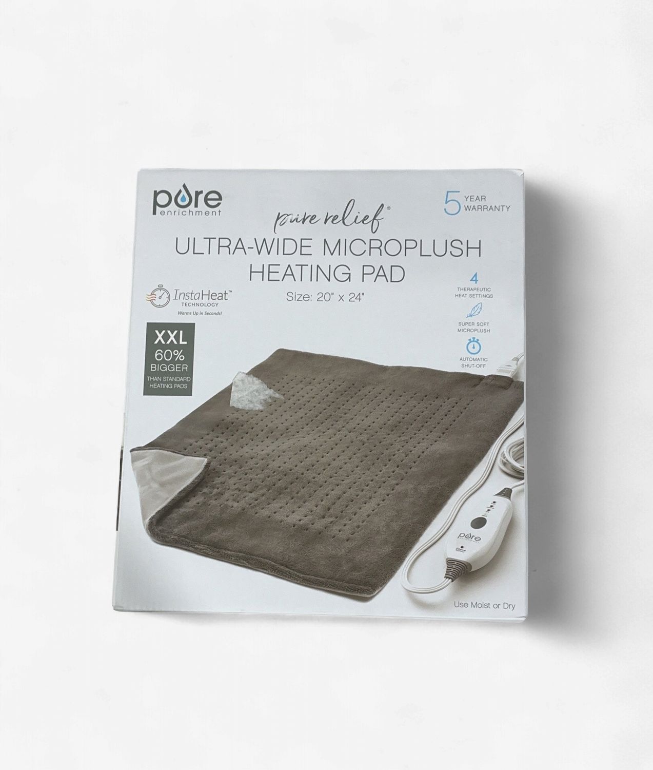 Pr Heating Pad Tan  – Medication Personal Care Product | Item #1691233-OPEN BOX
