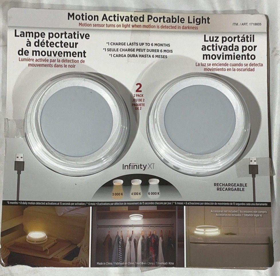 Infinity 2Pk Rechargeable  – Lighting Personal Care Product | Item #1718605-OPEN BOX