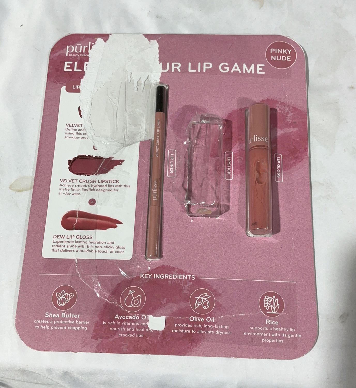Purlisse All In 1 Lip Kit  – Makeup Personal Care Product | Item #1821527-USED