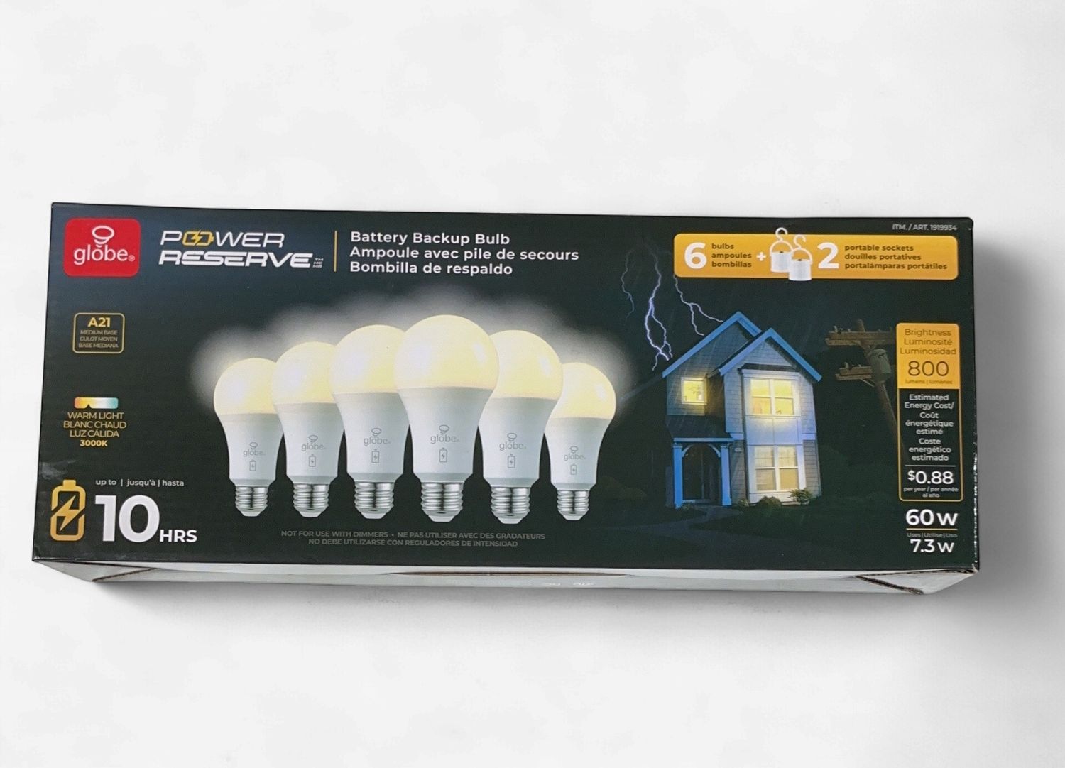 Globe Electric Power  – Lighting Personal Care Product | Item #1919934