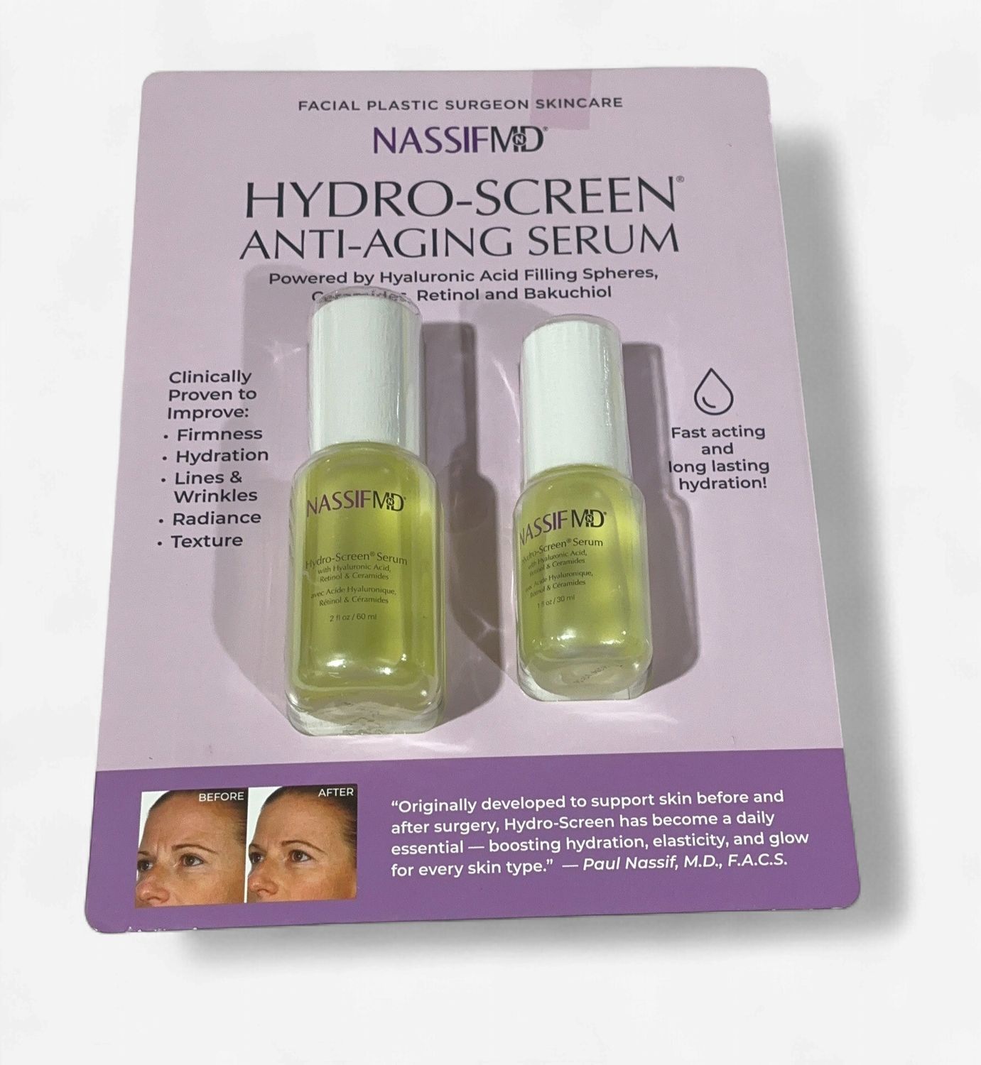 Nassifmd Hydro-Screen  – Personal Care Personal Care Product | Item #1966405-OPEN BOX