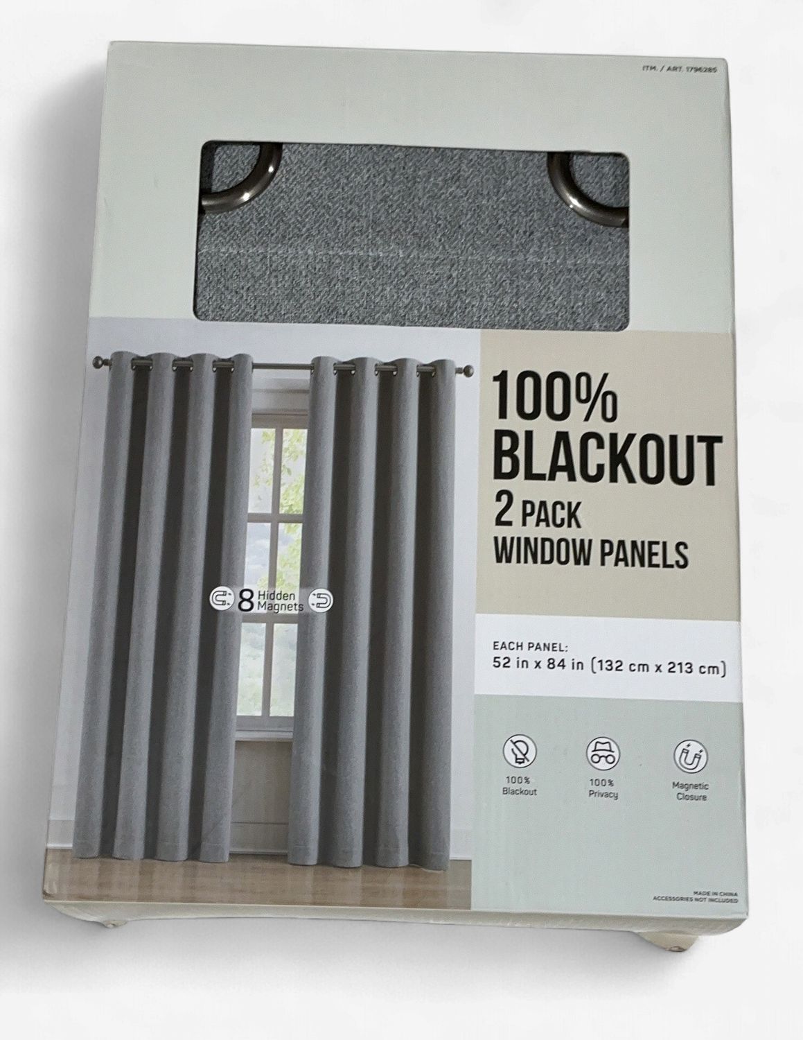 Piper B/O Curtain  – Home Decor Personal Care Product | Item #1796285-OPEN BOX