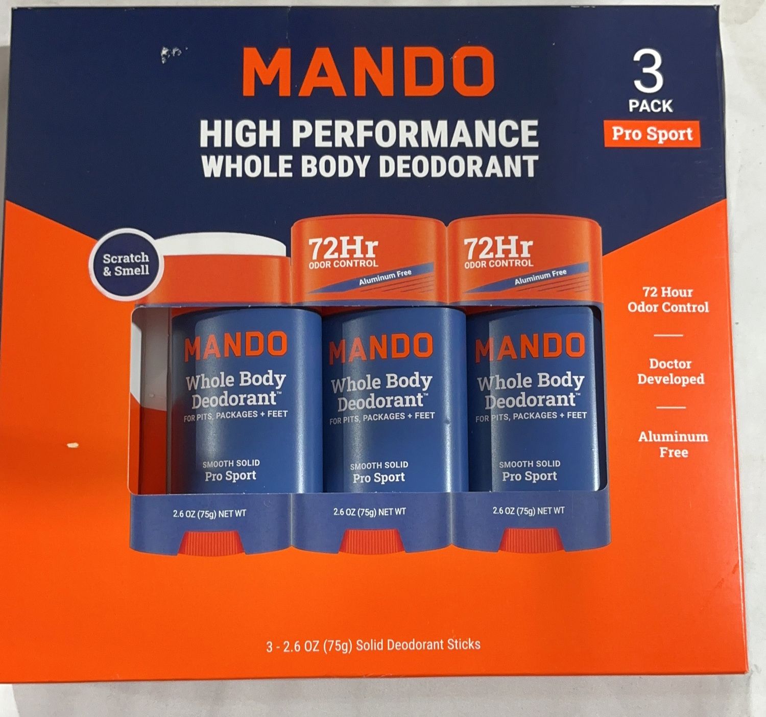 Mando Whole Body Deo  – Personal Care Personal Care Product | Item #1997109-OPEN BOX