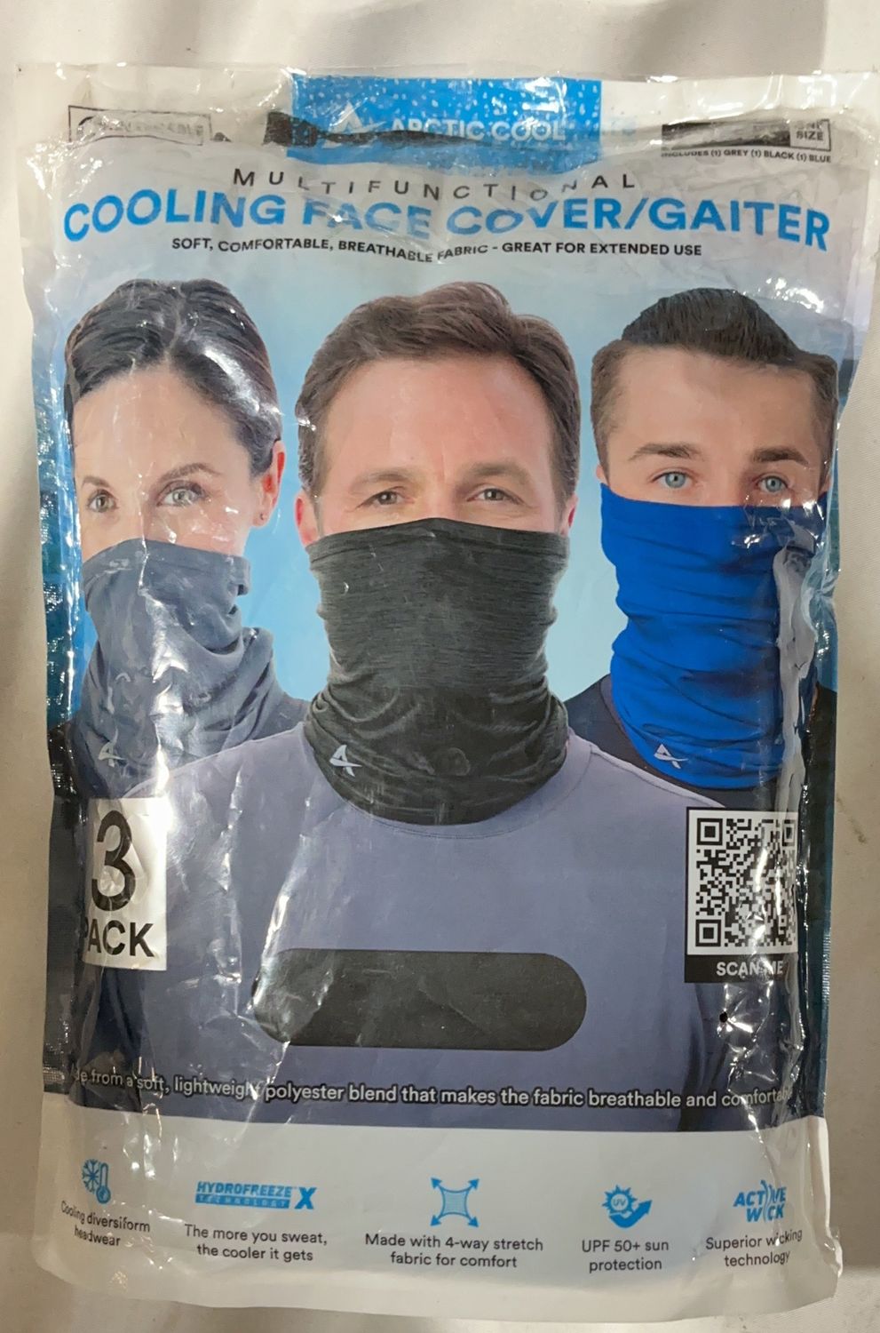 Cooling Face Cover / Neck Gaiter – Multi-Use Mask, Balaclava, Bandana &amp; Headband