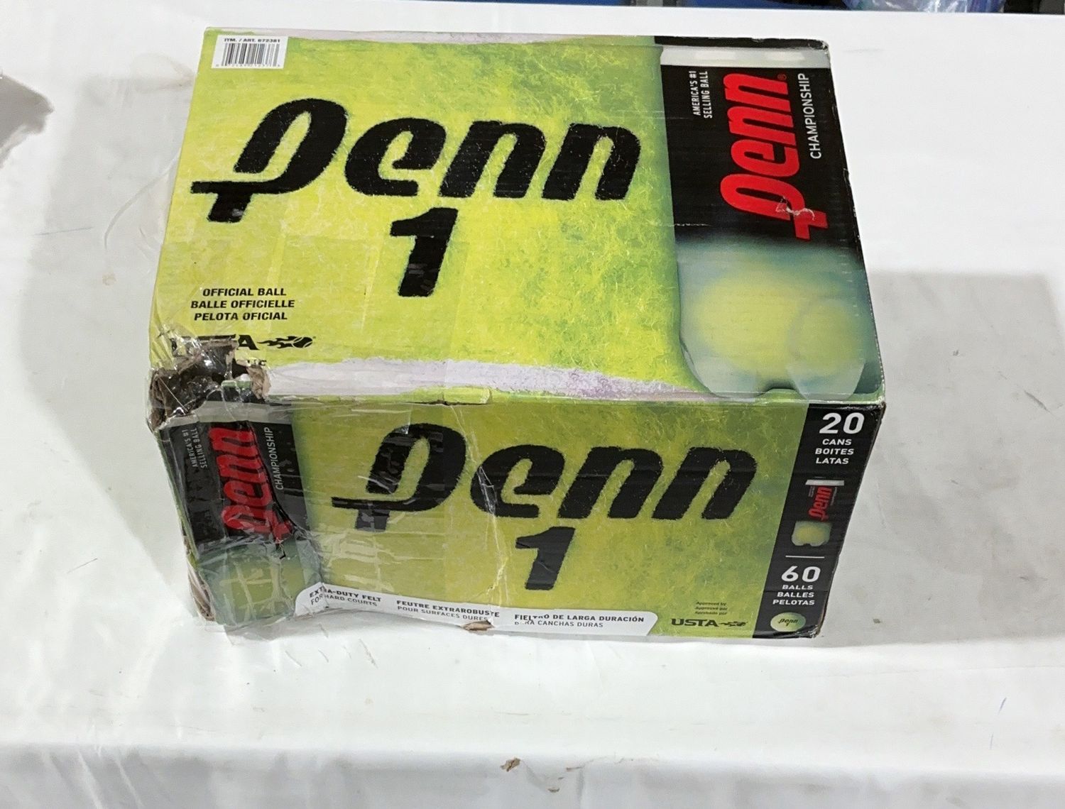 Penn Tennis Balls 20Pk  – Sports Equipment | Item 672381 6554778-OPEN BOX