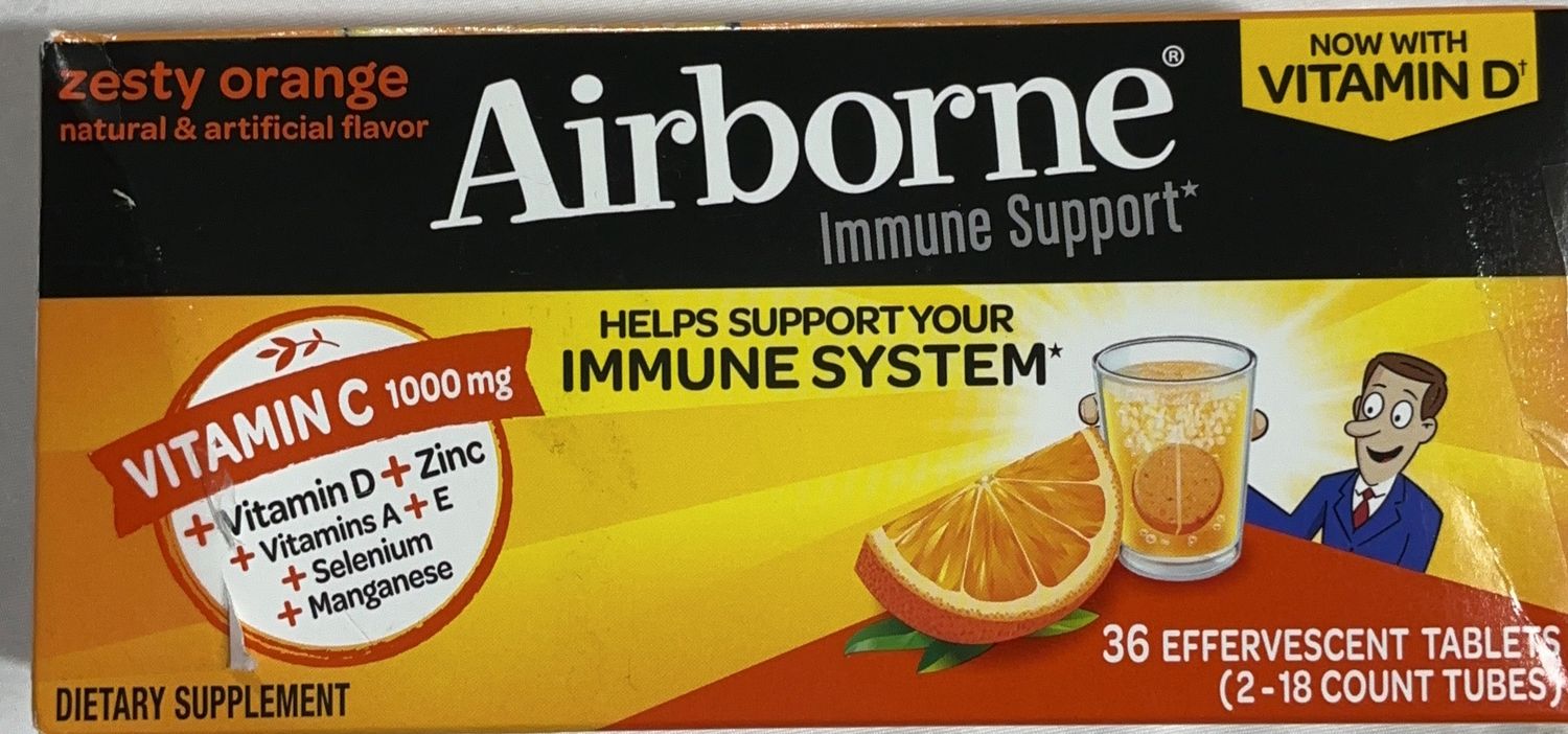Airborne Effervescent Tab  – Medication | Item 929505 6554778 OPEN BOX
