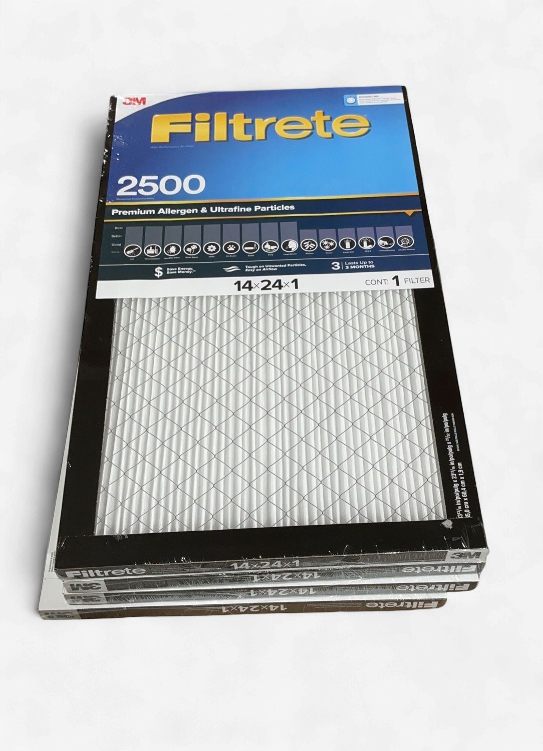 3M 2500 Series 14X24X1  – Building And Hardware | Item 1744669 6554778-LIKE NEW