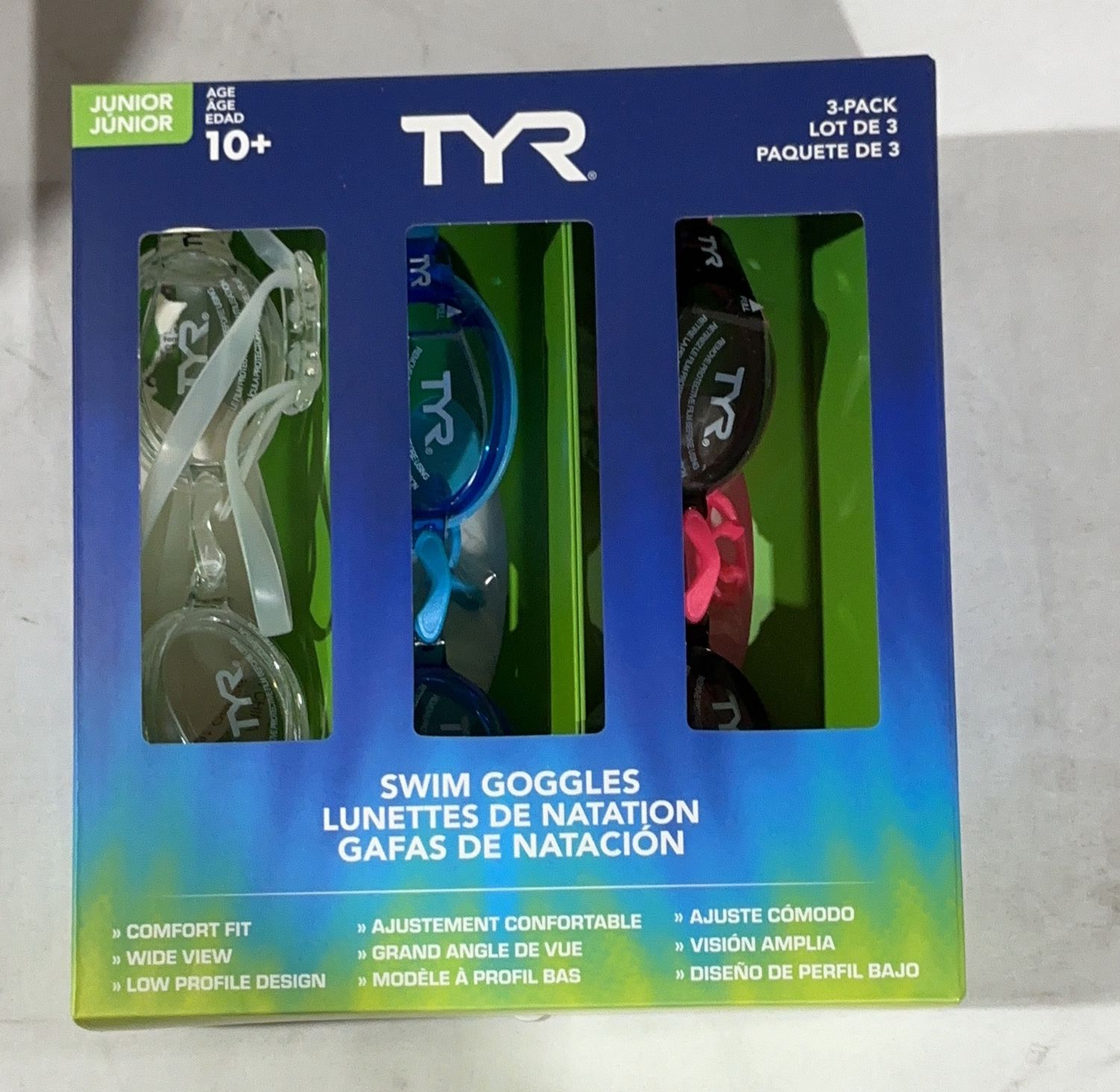 Tyr Adult Goggles 3-Pk  – Outdoor Sports | Item 1819571 6554778-OPEN BOX