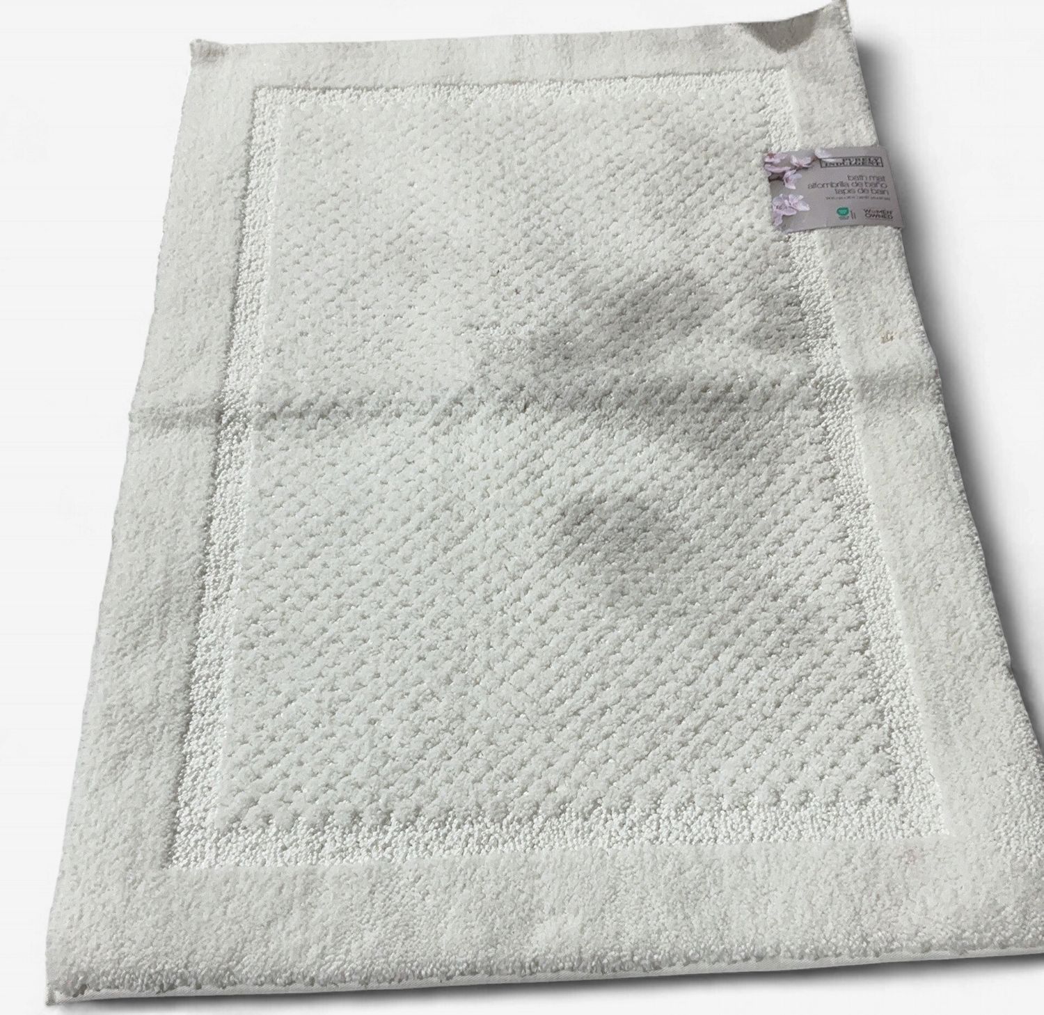 Pi Bath Mat White/Gray  – Bedding | Item 1890403 6554778-OPEN BOX