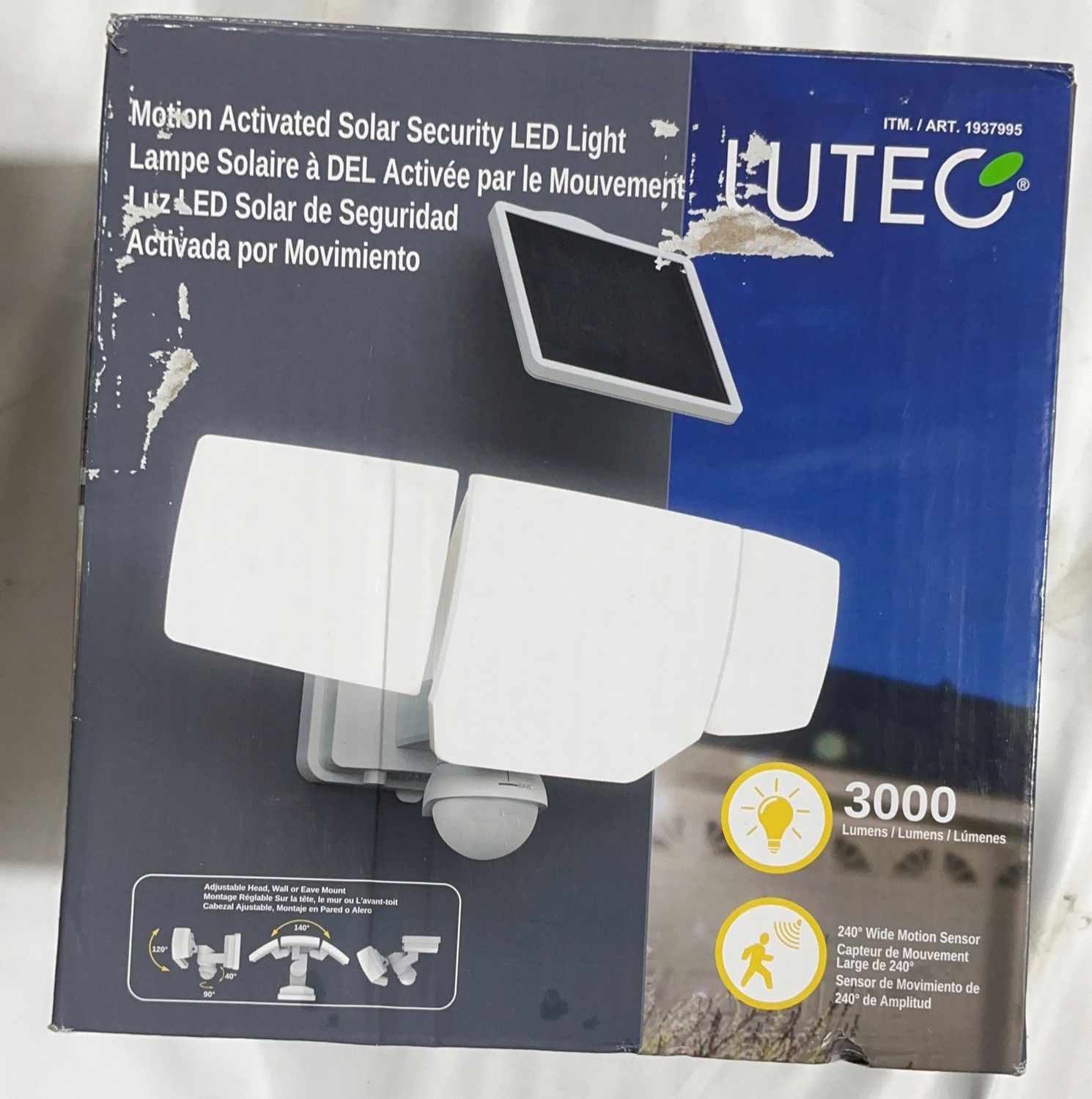 Lutec 3000L Solar  – Lighting | Item 1937995 6554778 OPEN BOX