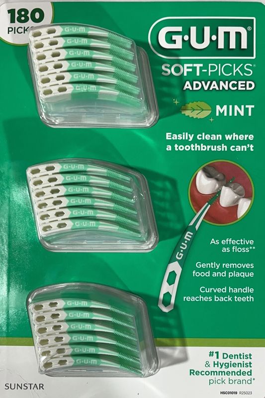 GUM Soft-Picks Advanced Mint, 180-count Item 1458438