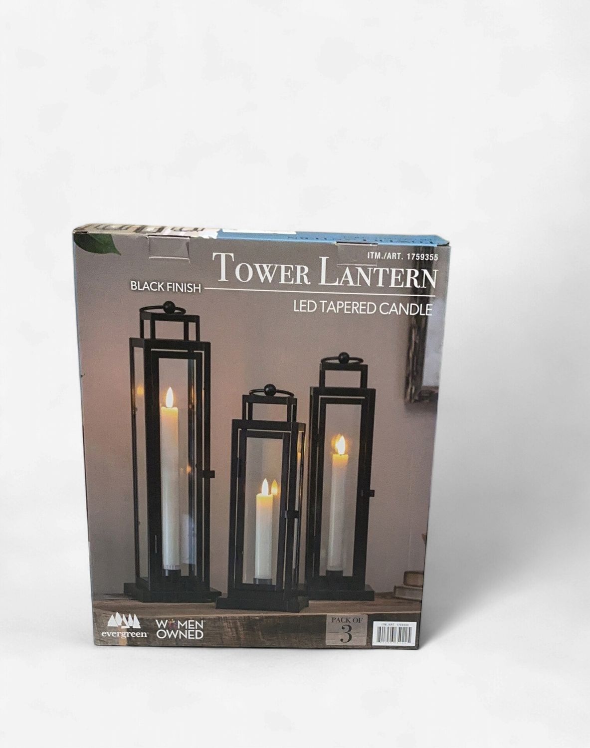 Evergreen Lantern 3Pc 3  – Home Decor | Item 1759355 6554778-LIKE NEW