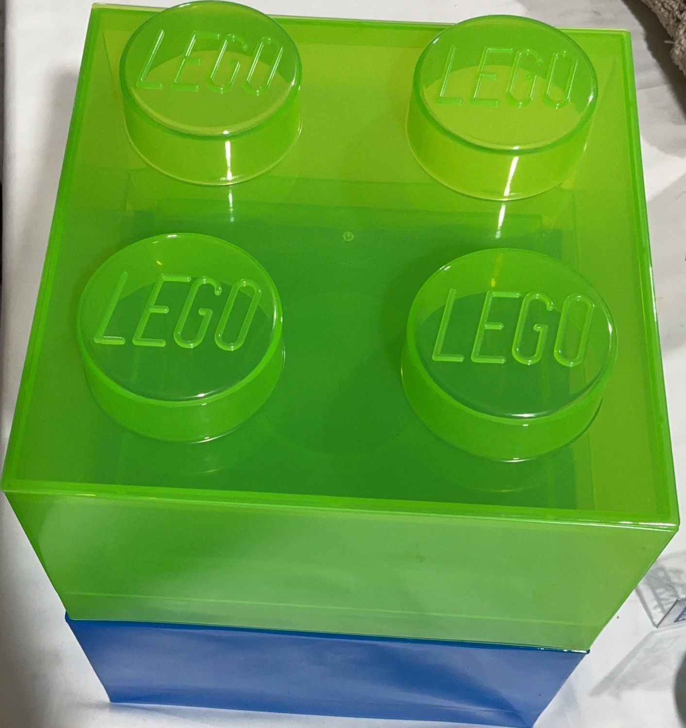 Lego Storage Brick 2Pk  – Household Essentials | Item 1938107 6554778 OPEN BOX