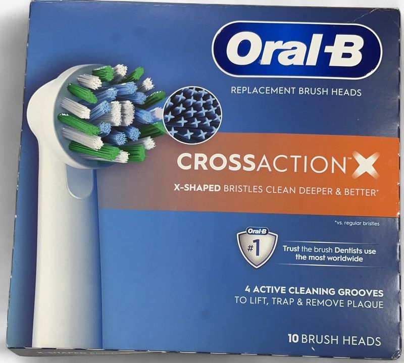 Oral-B Cross Action Replacement Electric Toothbrush Heads, 10-count Item 3392701