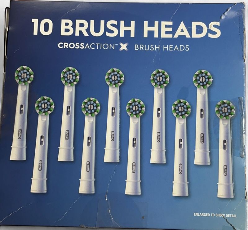 Oral-B Cross Action Replacement Electric Toothbrush Heads, 10-count Item 3392701