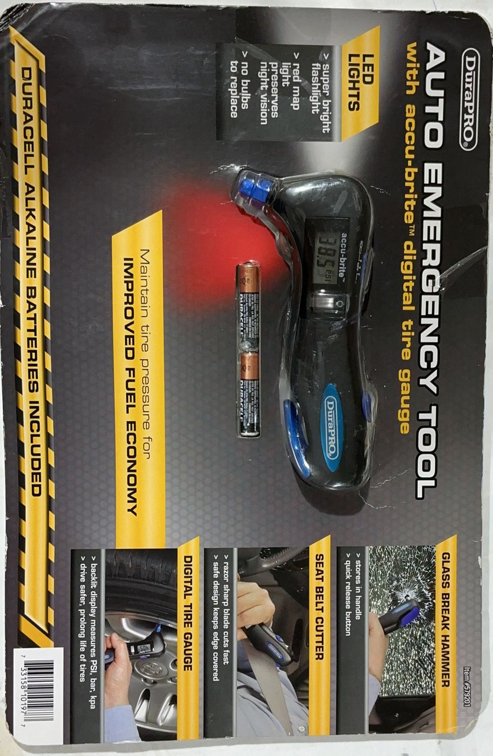 Auto Emergency Tool  – Mixed Automotive Supplies | Item 579201 6554778 OPEN BOX