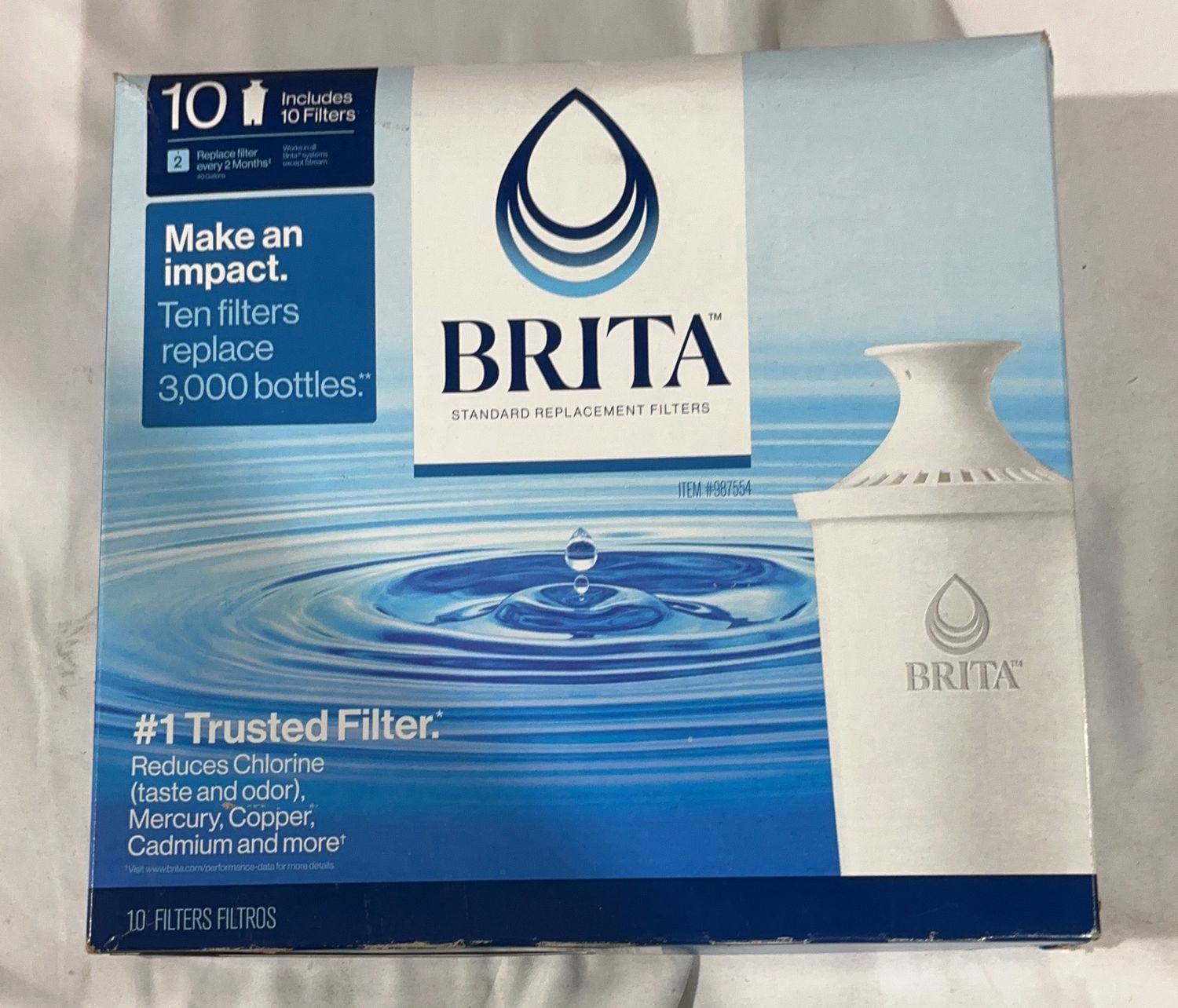 Brita Filters 10 Pk. For  – Household Essentials | Item 987554 6554778-LIKE NEW