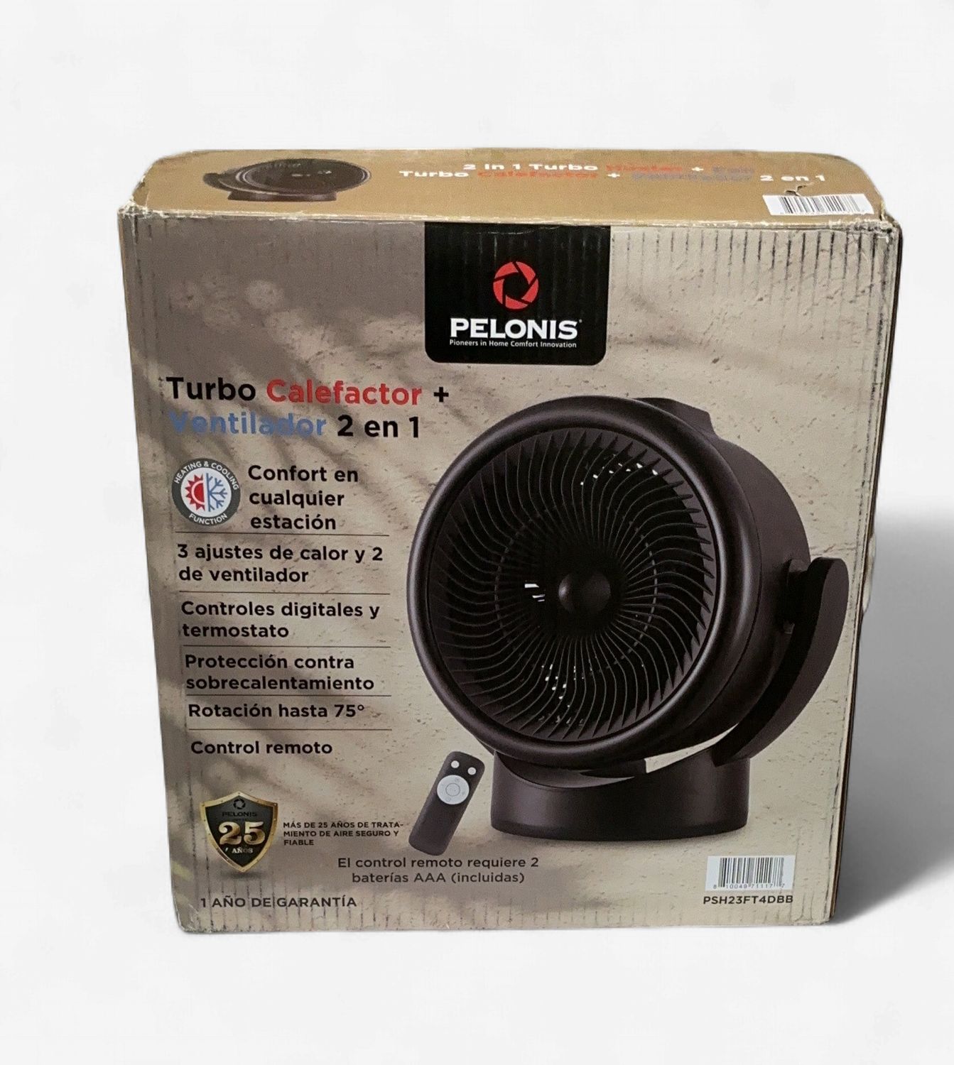 Pelonis Turbo 2In1 Heater  – Heating Cooling And Air Quality | Item 1717226 6554778-LIKE NEW