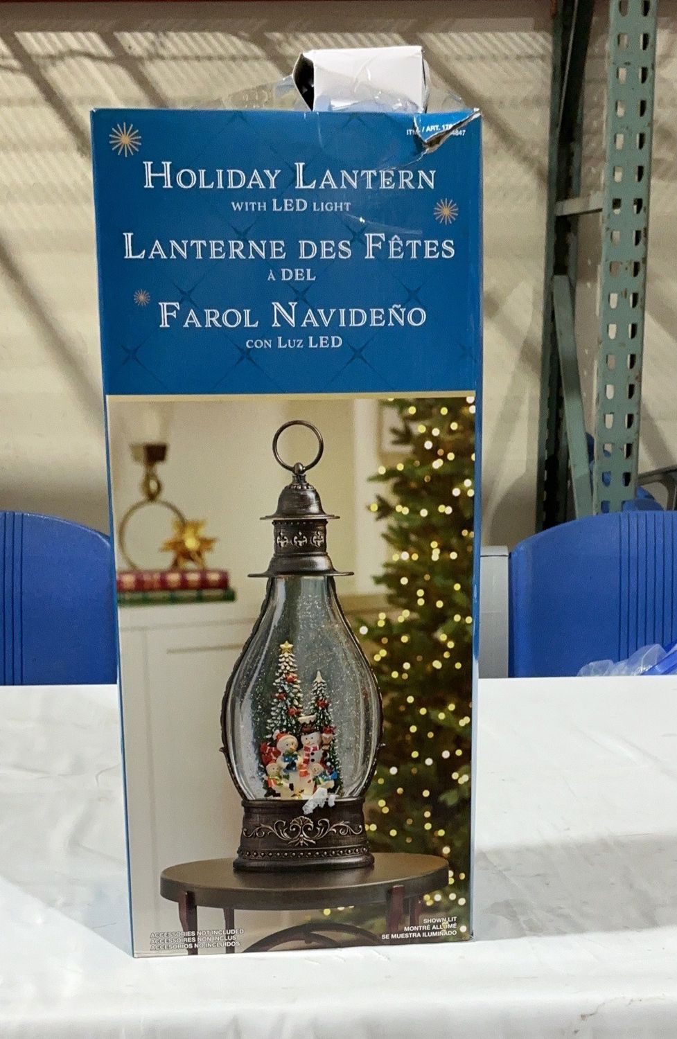 20" Jumbo Glitter Lantern  – Mixed Groceries | Item 1784847 6554778-OPEN BOX