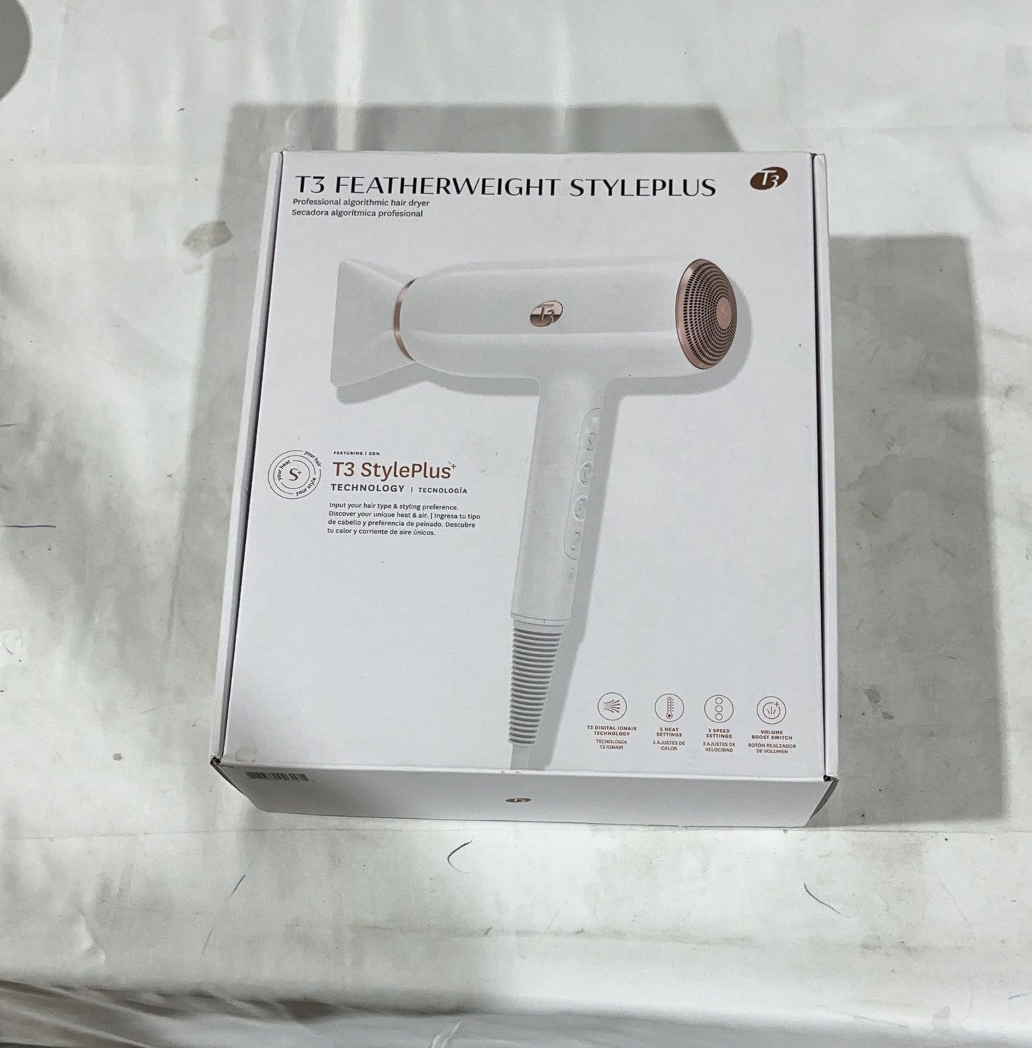 T3 Hairdryer Wht Style  – Personal Care | Item 2355421 6554778-OPEN BOX