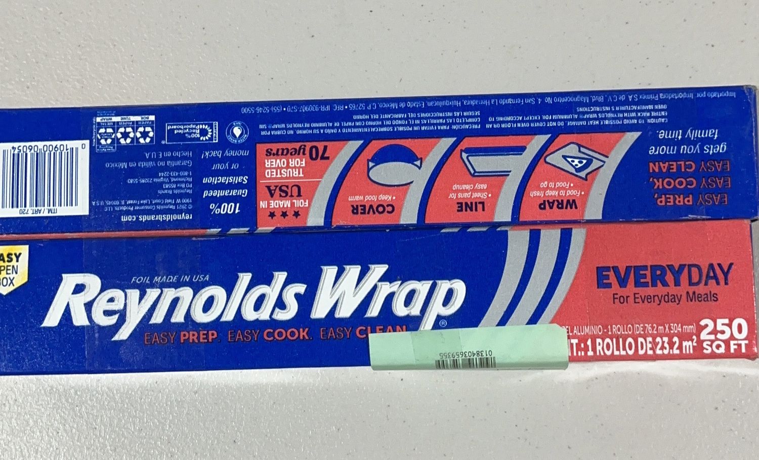 Reynold Foil 2/12"X250  – Pantry | Item 720 6554732 OPEN BOX