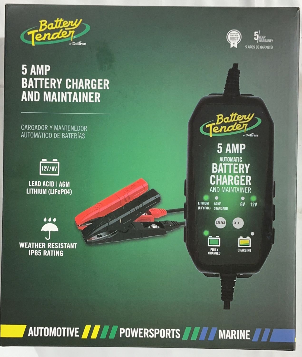 Battery Tender 5Amp  – Mixed Automotive Supplies | Item 1948826 6554778-OPEN BOX
