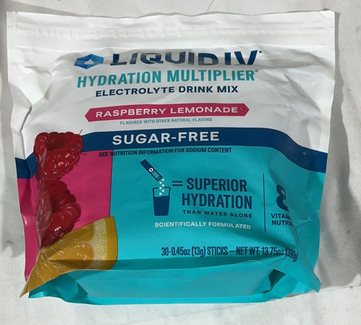 Liquid Iv Sugar Free Rasp  – Vitamins And Supplements | Item 1966249 6554778-OPEN BOX