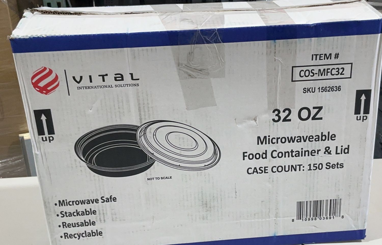 V-S 32 Oz Round Container  – Kitchen And Dining | Item 1562636 6554732 OPEN BOX