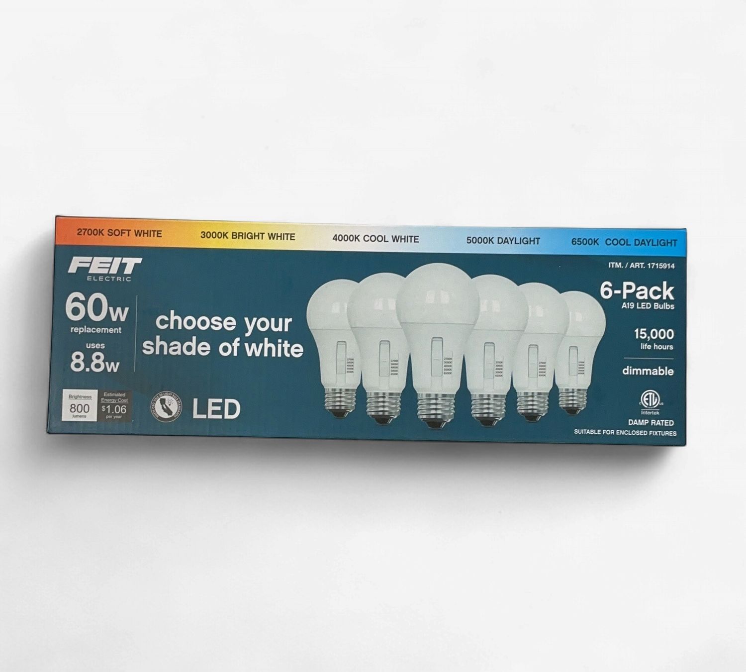Feit 60W 5-Cct 6Pk  – Lighting | Item 1715914 6554732-OPEN BOX