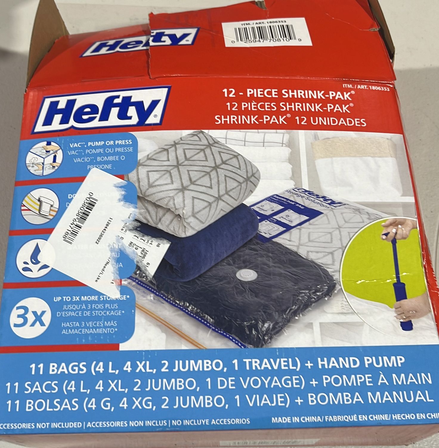 Hefty 12Pc Shrink Pack  – Outdoor Living And Garden | Item 1806353 6554732
