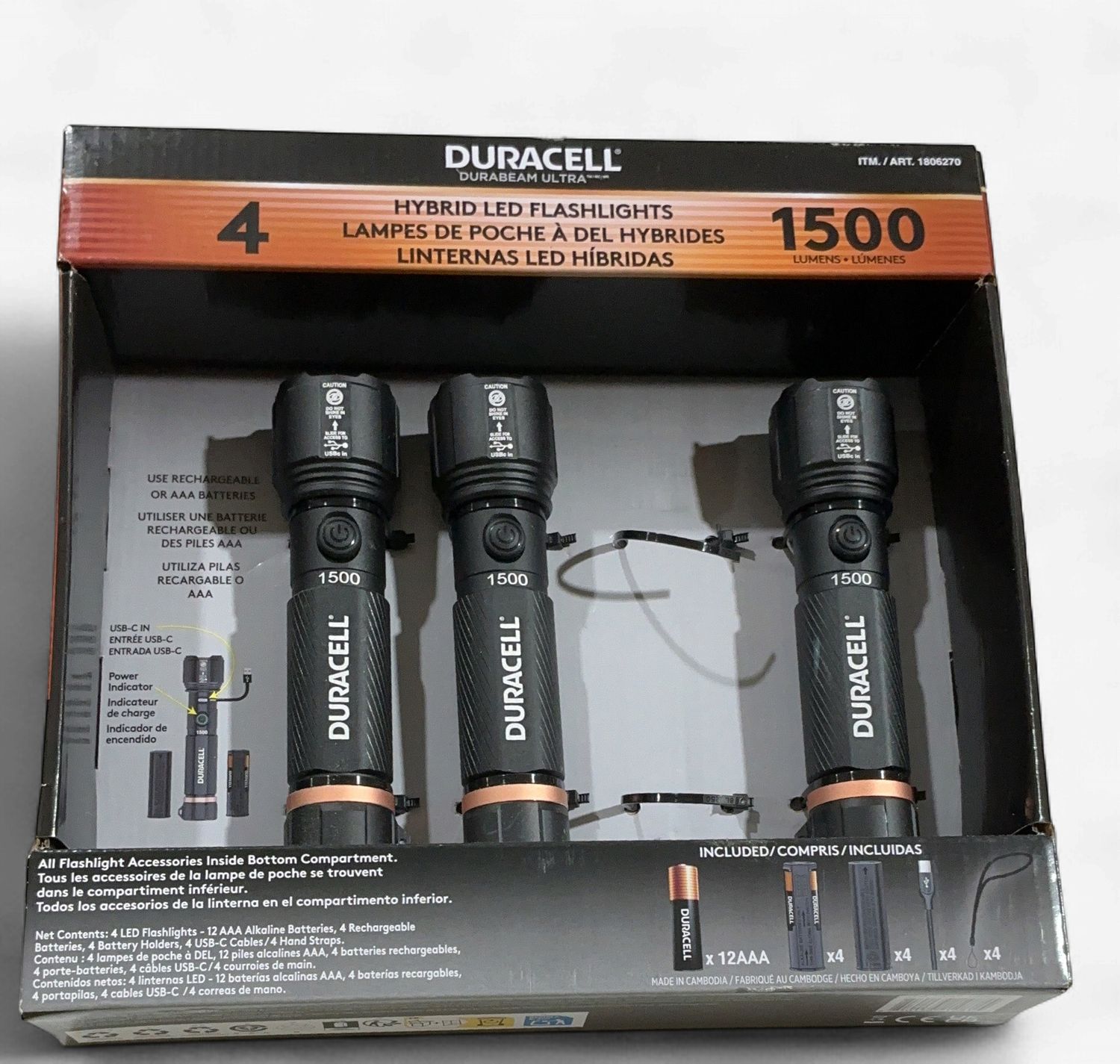 Duracell 1500L Hybrid  – Lighting | Item 1806270 6554732-USED