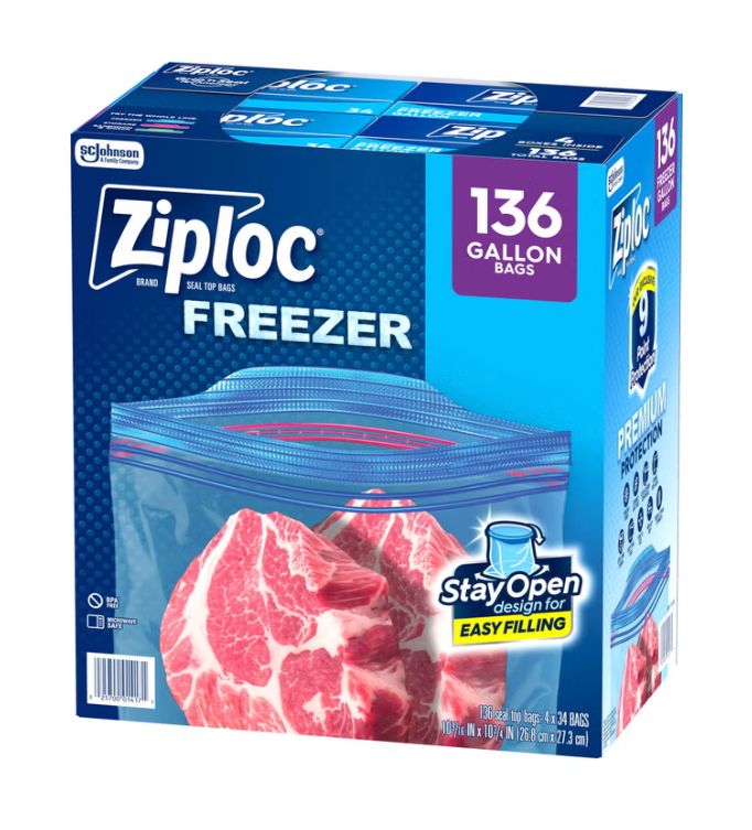 Ziploc Freezer Gal 136Ct  – Pantry | Item 1897217 6554732